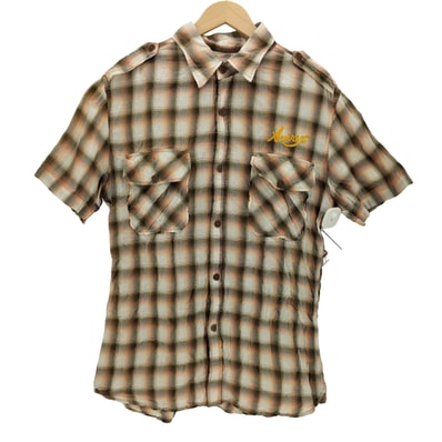 チェーンステッチ オンブレ チェック S/S シャツ【1142531550988】