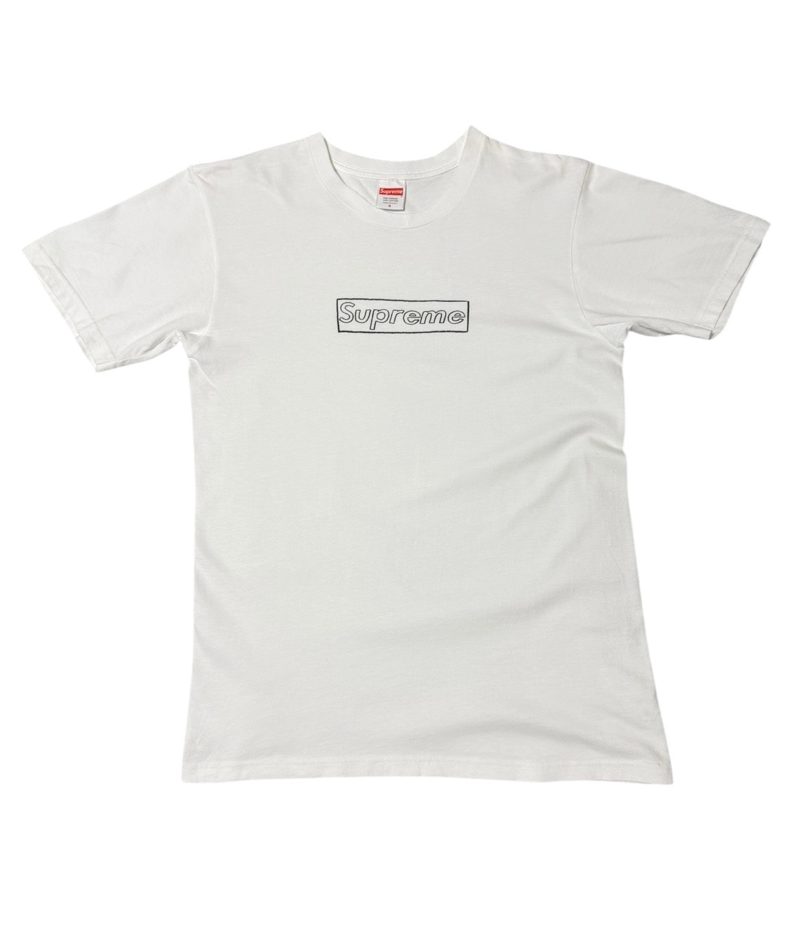 Supreme KAWS Chalk Logo Tee "White"