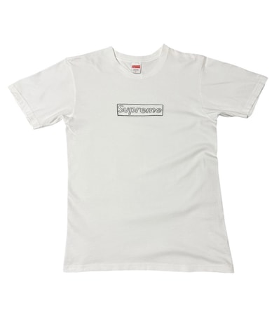 Supreme KAWS Chalk Logo Tee "White"