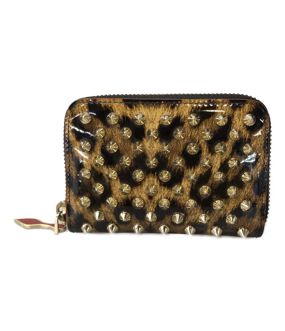 美品】クリスチャンルブタン 小銭入れ コインケース ブラック スタッズ  