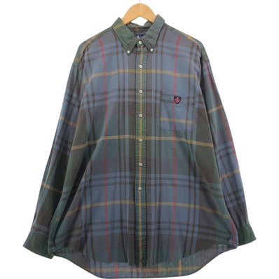 古着 ラルフローレン Ralph Lauren TILDEN 長袖 ボタンダウンチェックシャツ メンズXL相当/eaa561504