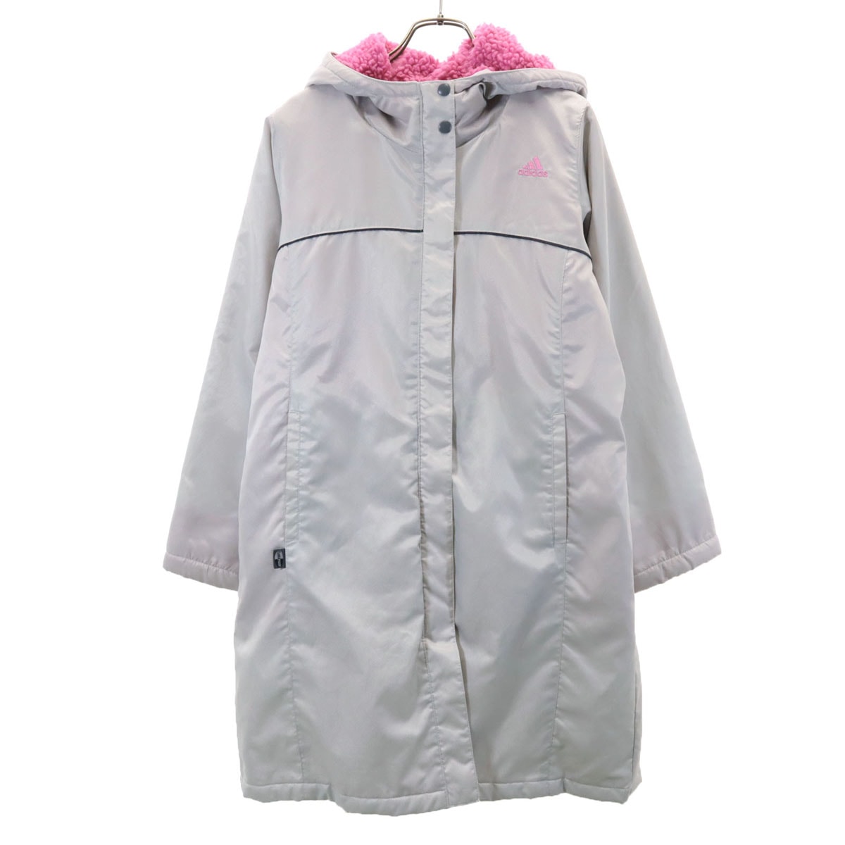 adidas アディダス ベンチコート M グレー 中綿