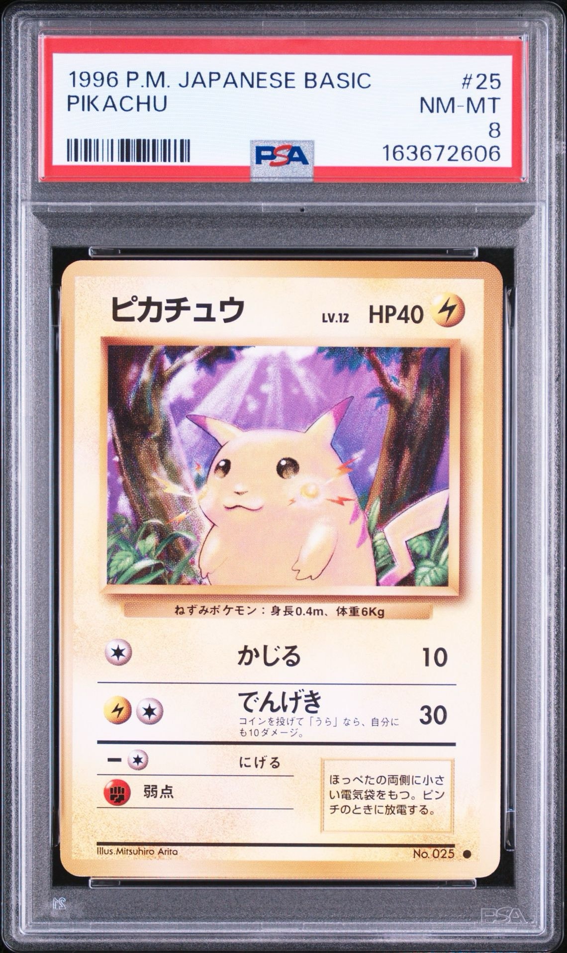 ピカチュウ ○ : 旧裏 [PMCG1-2](拡張パック「ポケットモンスター