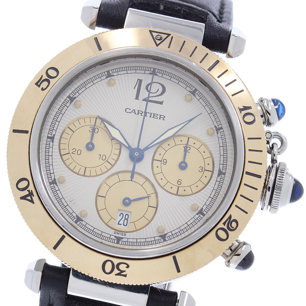 カルティエ パシャクロノ 38 W3101155 メンズ 【中古】