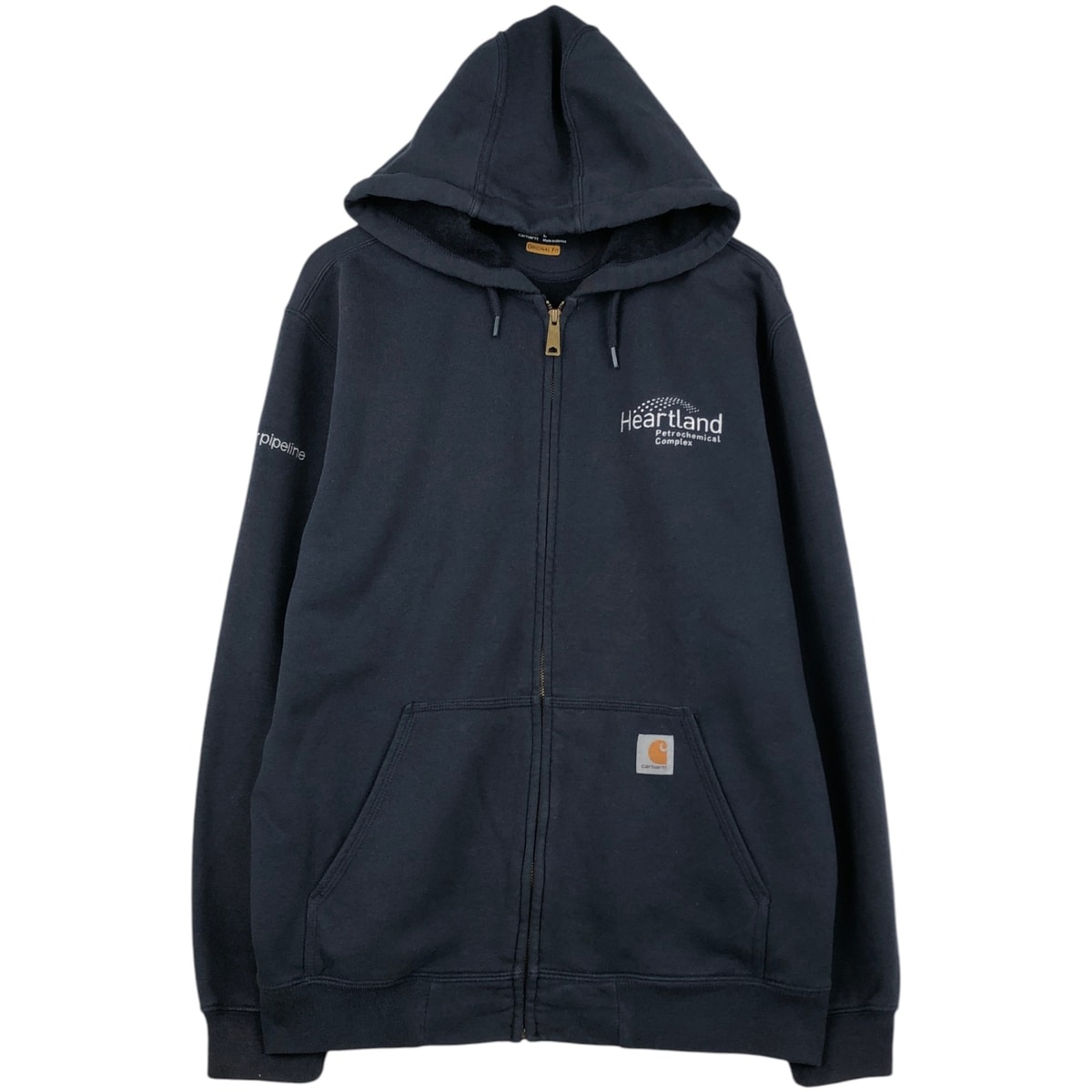 古着 カーハート Carhartt ORIGINAL FIT スウェットフルジップパーカー メンズL相当/eaa614344