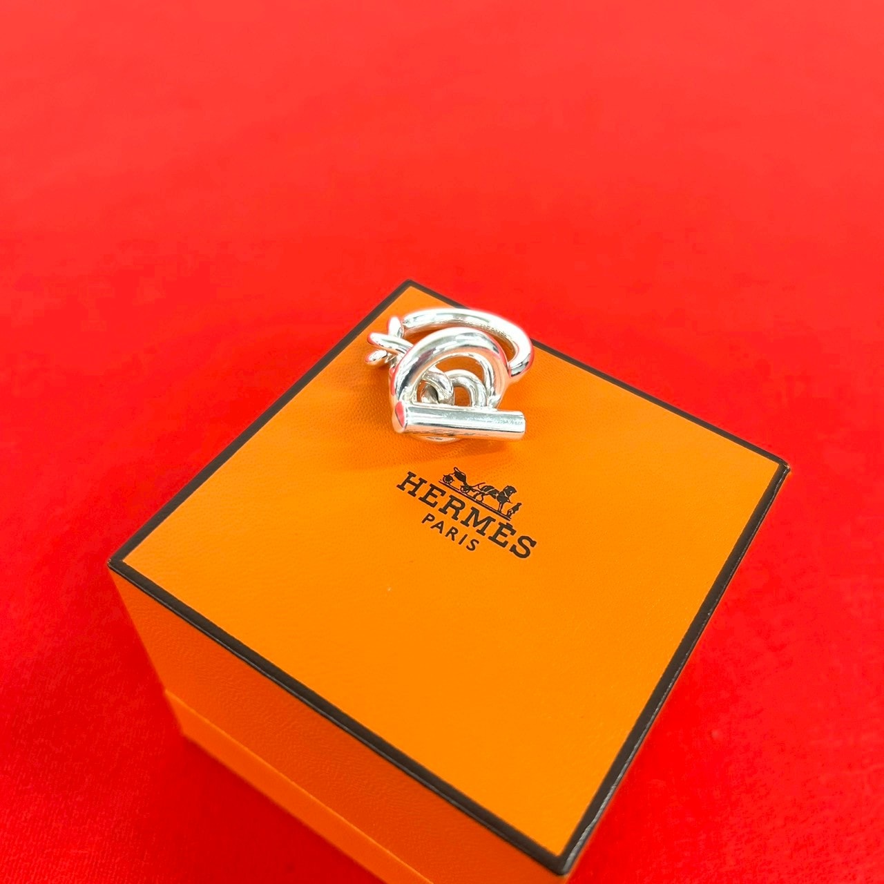 HERMES エルメス クロワゼット シルバー925 リング・指輪 10号 シルバー
 12830