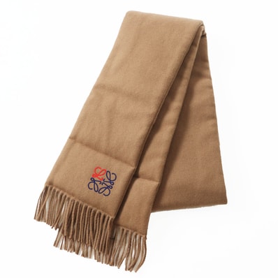 美品 ロエベ マフラー ブラウン レディース