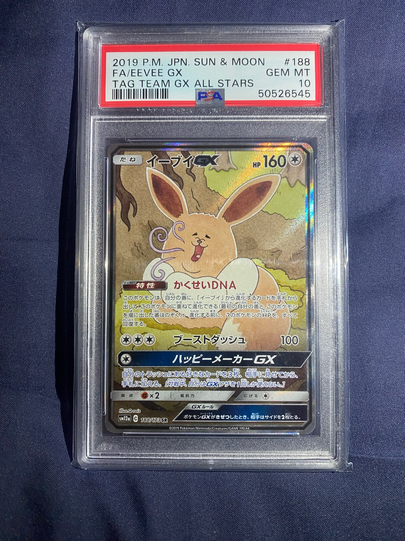 イーブイGX SR: SA[SM12a 188/173](ハイクラスパック「TAG TEAM GX