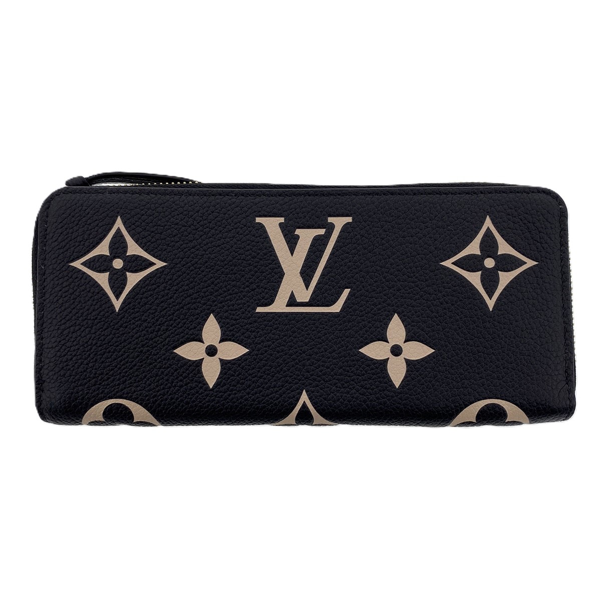 LOUIS VUITTON ルイ・ヴィトン ポルトフォイユ クレマンス 長財布 M82338 モノグラムアンプラント ブラック  レディース【中古】