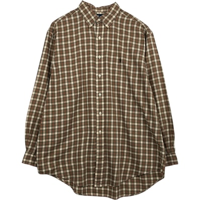 古着 ラルフローレン Ralph Lauren YARMOUTH 長袖 ボタンダウンチェックシャツ メンズXL相当/eaa628783