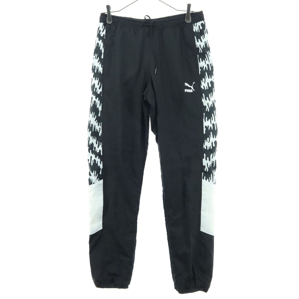 PUMA プーマ ワンポイントロゴ ロングジャージパンツ M ブラック