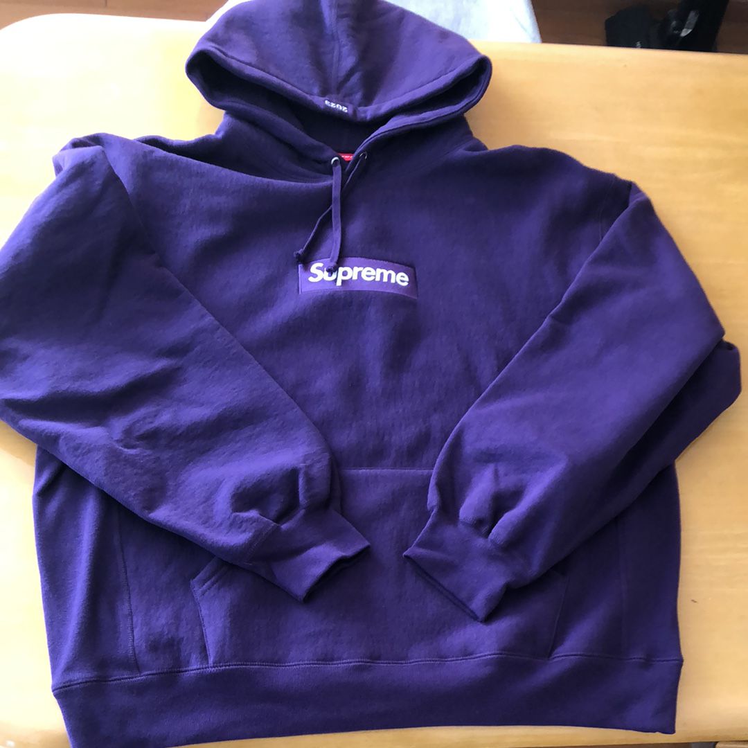 Supreme Box Logo Hooded Sweatshirt "Purple" (23FW)