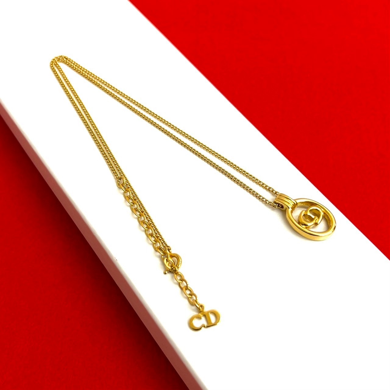 Christian Dior ディオール CD ロゴ GP ネックレス ゴールド
28905