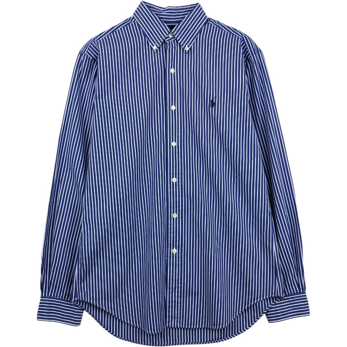 古着 ラルフローレン Ralph Lauren CLASSIC FIT クラシックフィット 長袖 ボタンダウンストライプシャツ メンズM相当/eaa661315