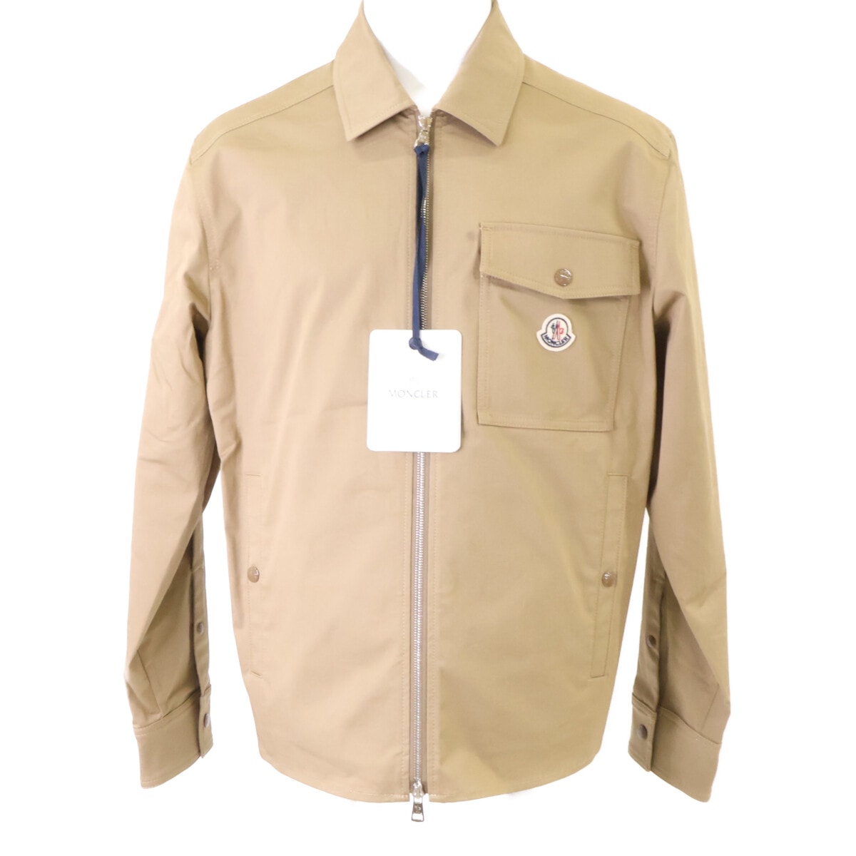 モンクレール 新品同様 25年製 CAMICIA キャバジン ジップアップジャケット M