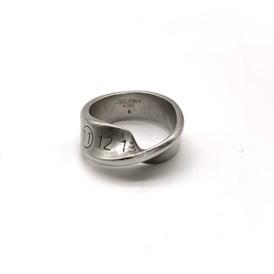 Maison Margiela Twist Number Ring "Silver"