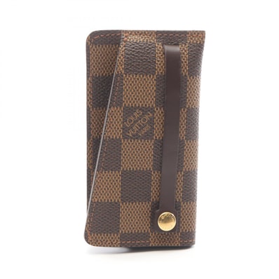 ルイ・ヴィトン LOUIS VUITTON クロシェットPM キーケース アクセサリー PVC ダミエ エベヌ レディース ブラウン系 N62661 【中古】