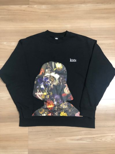 Kith Star Wars Floral Vader Crewneck "Black"