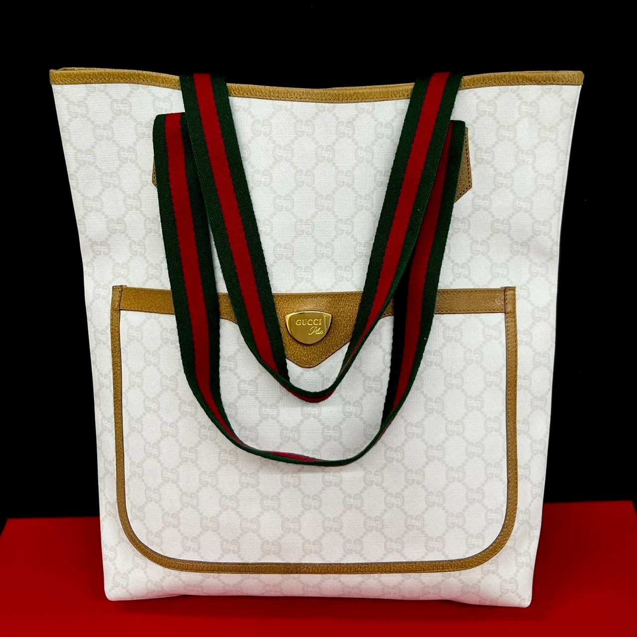 B (目立った傷や汚れなし)】GUCCI グッチ シェリーライン グッチプラス