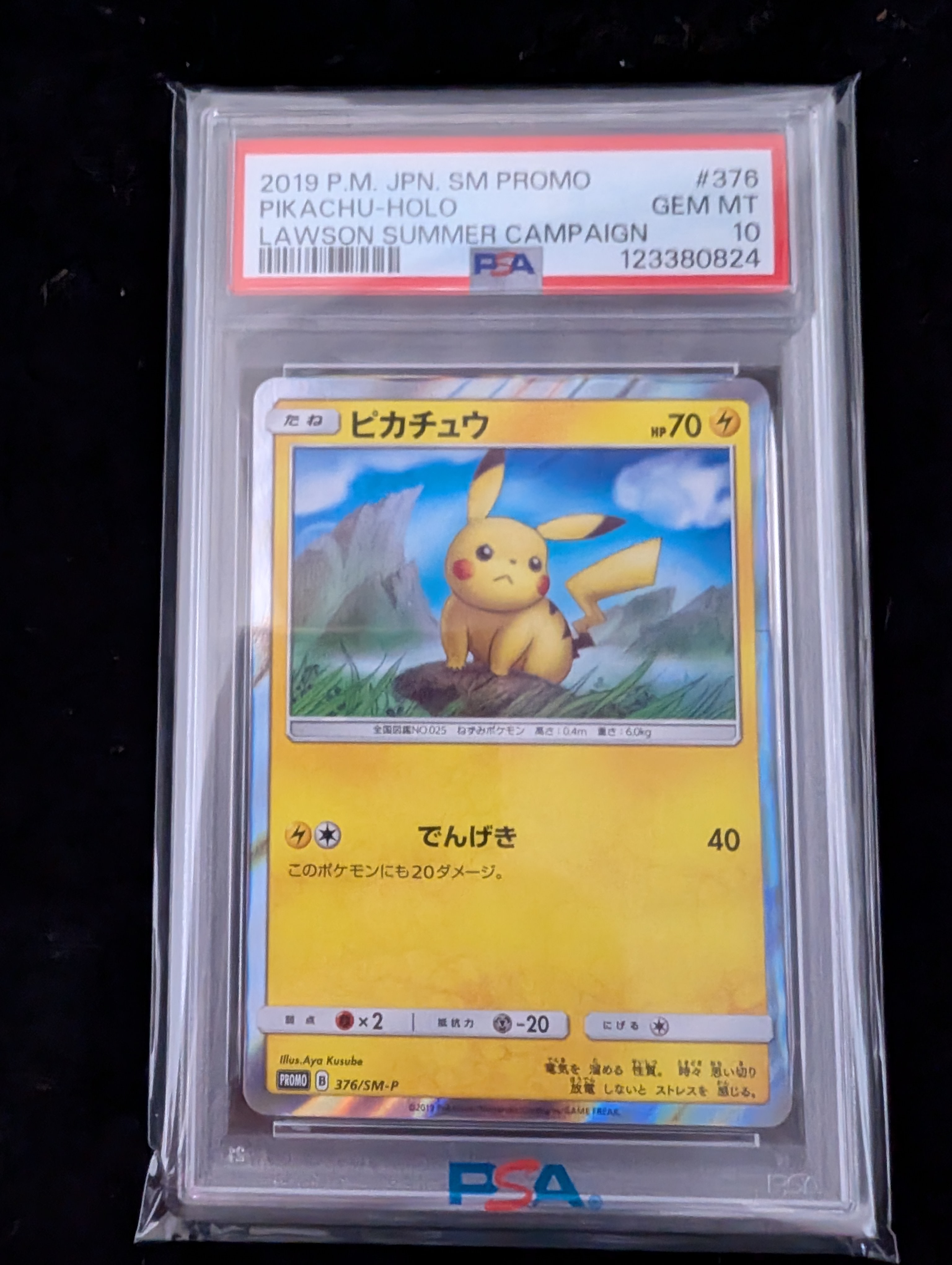 PSA10】ピカチュウ P [SM-P 377](プロモーションカード「ローソン