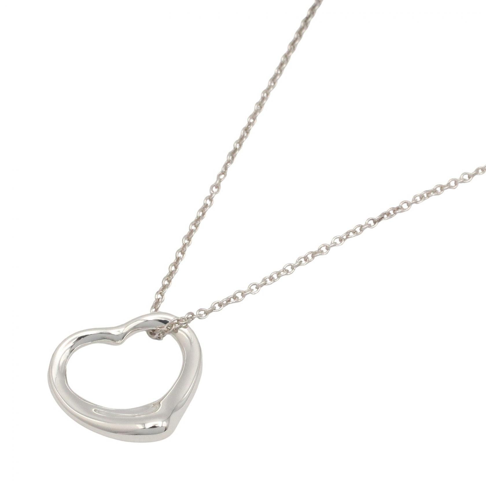 ティファニー TIFFANY&CO オープンハートネックレス ネックレス ジュエリー シルバー925 レディース シルバー系 【中古】