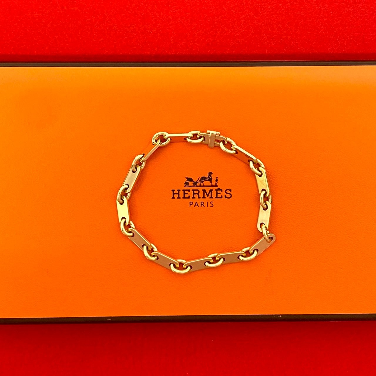 HERMES エルメス K18イエローゴールド ブレスレット ゴールド
 89-10