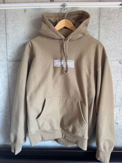 Supreme Box Logo Hooded Sweatshirt "Dark Sand" (23FW)