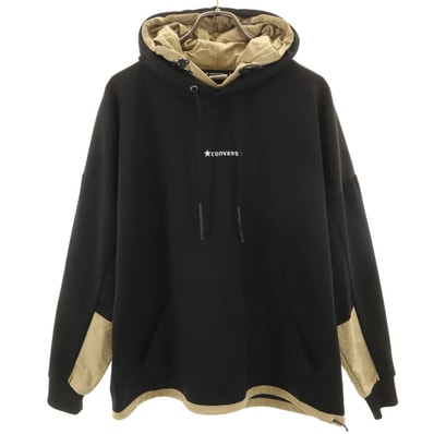 CONVERSE コンバース 長袖 スウェットパーカー L ブラック