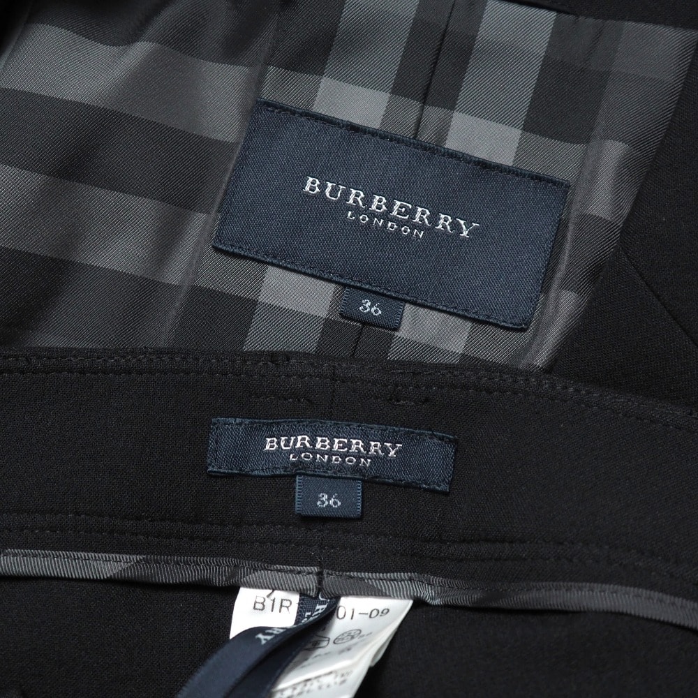 A (未使用に近い)】□美品□BURBERRY バーバリー パンツスーツ サイズ