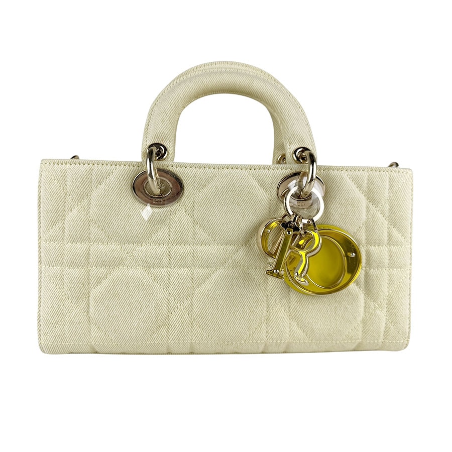 クリスチャンディオール Christian Dior ハンドバッグ ショルダーバッグ レディ D-ジョイ キャンバス イエロー レディース【中古】 z7533