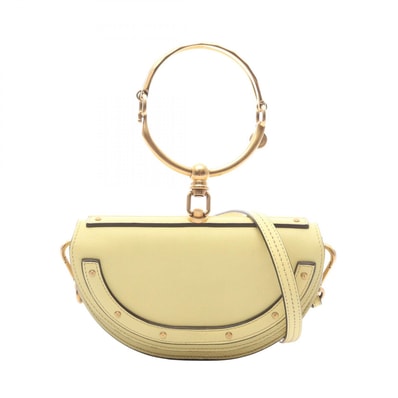 クロエ Chloe ナイル スモール ミノディエール 2WAY ハンドバッグ バッグ レザー レディース イエロー系 【中古】