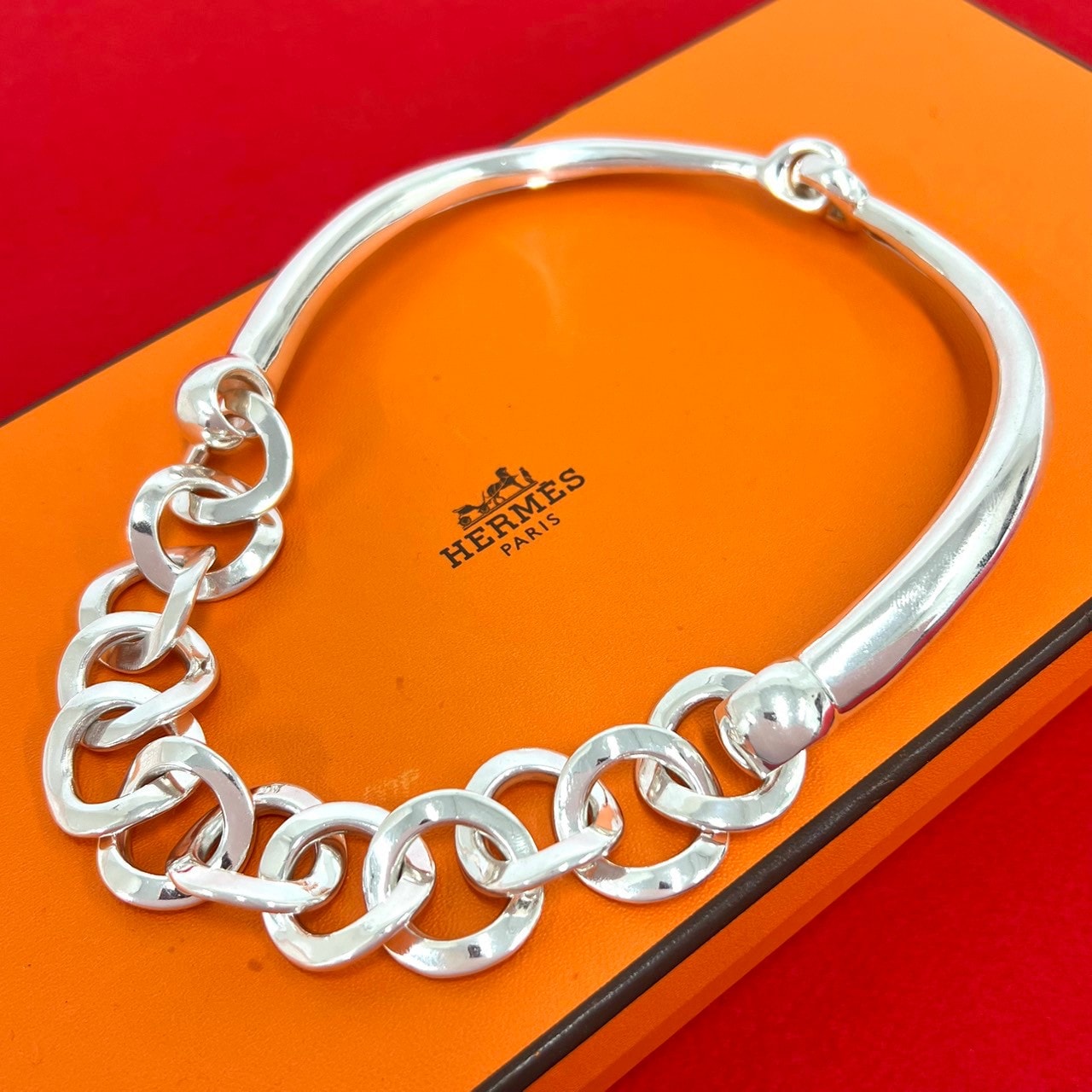 HERMES エルメス シルバー925 ネックレス シルバー
 29350