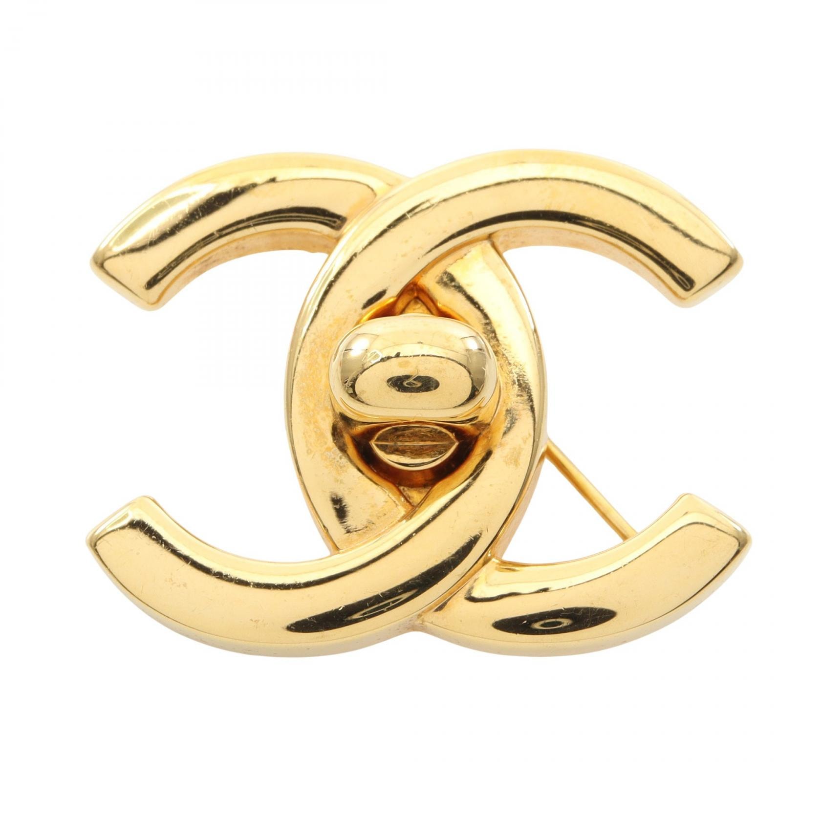 シャネル CHANEL ココマーク ブローチ アクセサリー GP(ゴールドメッキ) レディース ゴールド系 【中古】