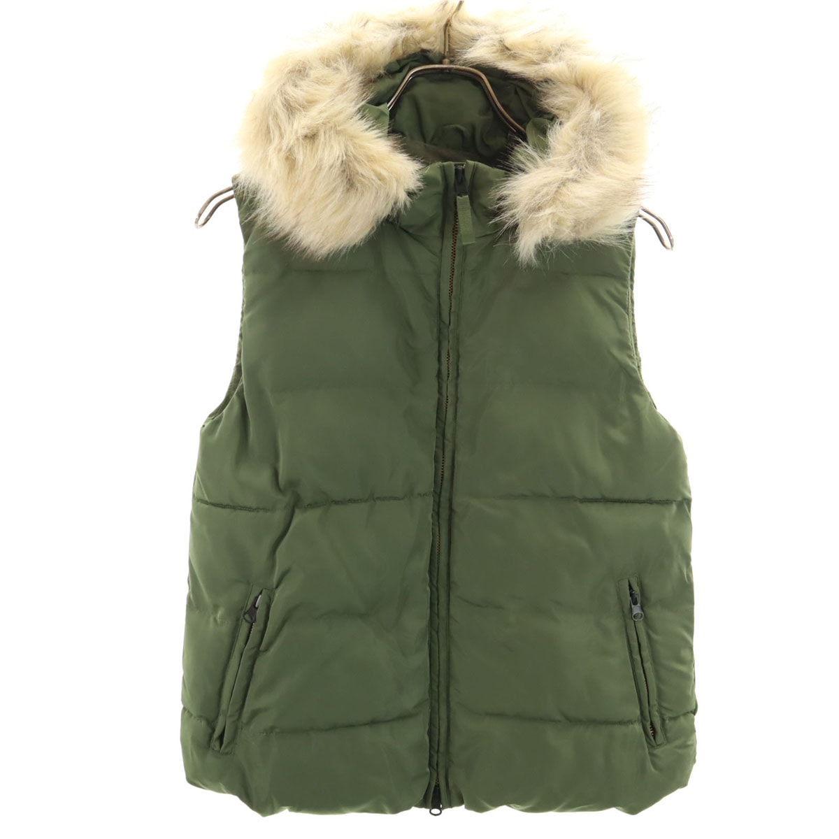 GAP ギャップ 中綿ベスト XXS カーキ