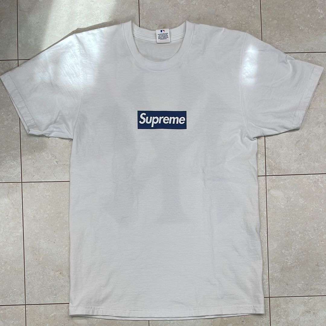Supreme New York Yankees Box Logo Tee "White"