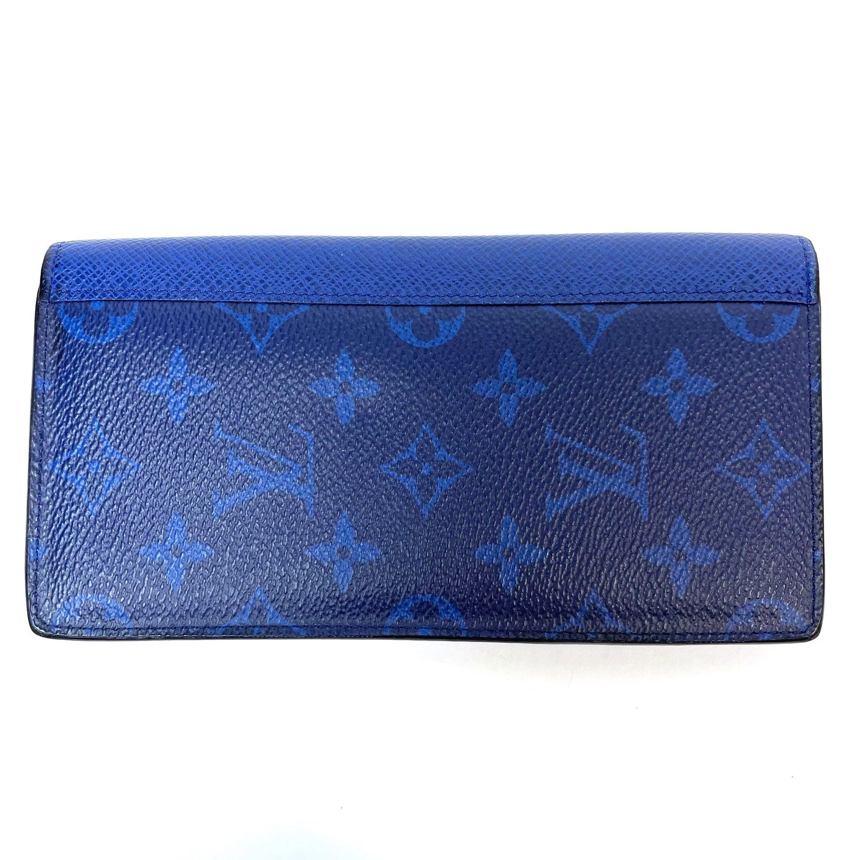 Louis Vuitton Brazza Wallet Taigarama "Cobalt"