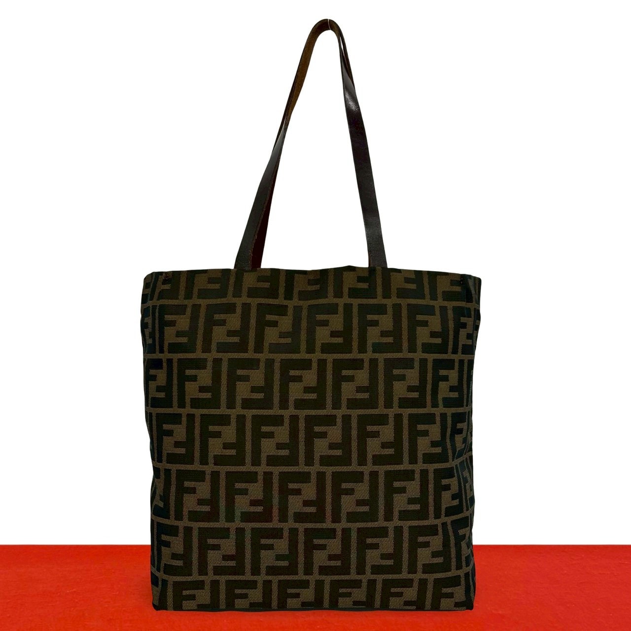 B (目立った傷や汚れなし)】FENDI フェンディ ズッカ 柄 キャンバス