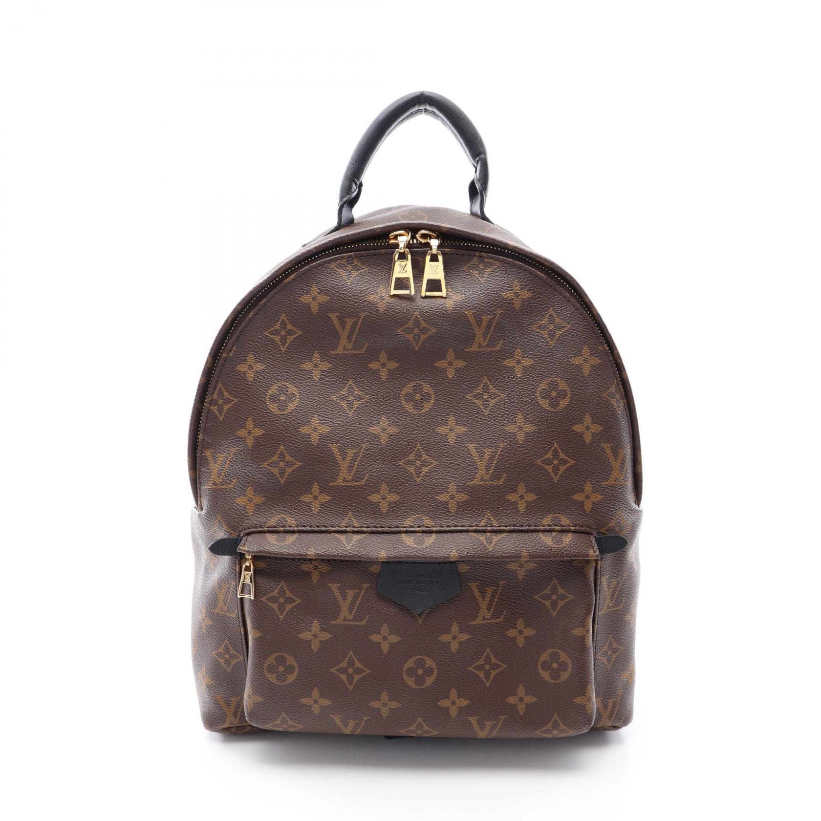 ルイ・ヴィトン LOUIS VUITTON パームスプリングス バックパックMM モノグラム リュックサック バックパック バッグ PVCコーティングキャンバス レザー レディース ブラウン系 M41561 【中古】