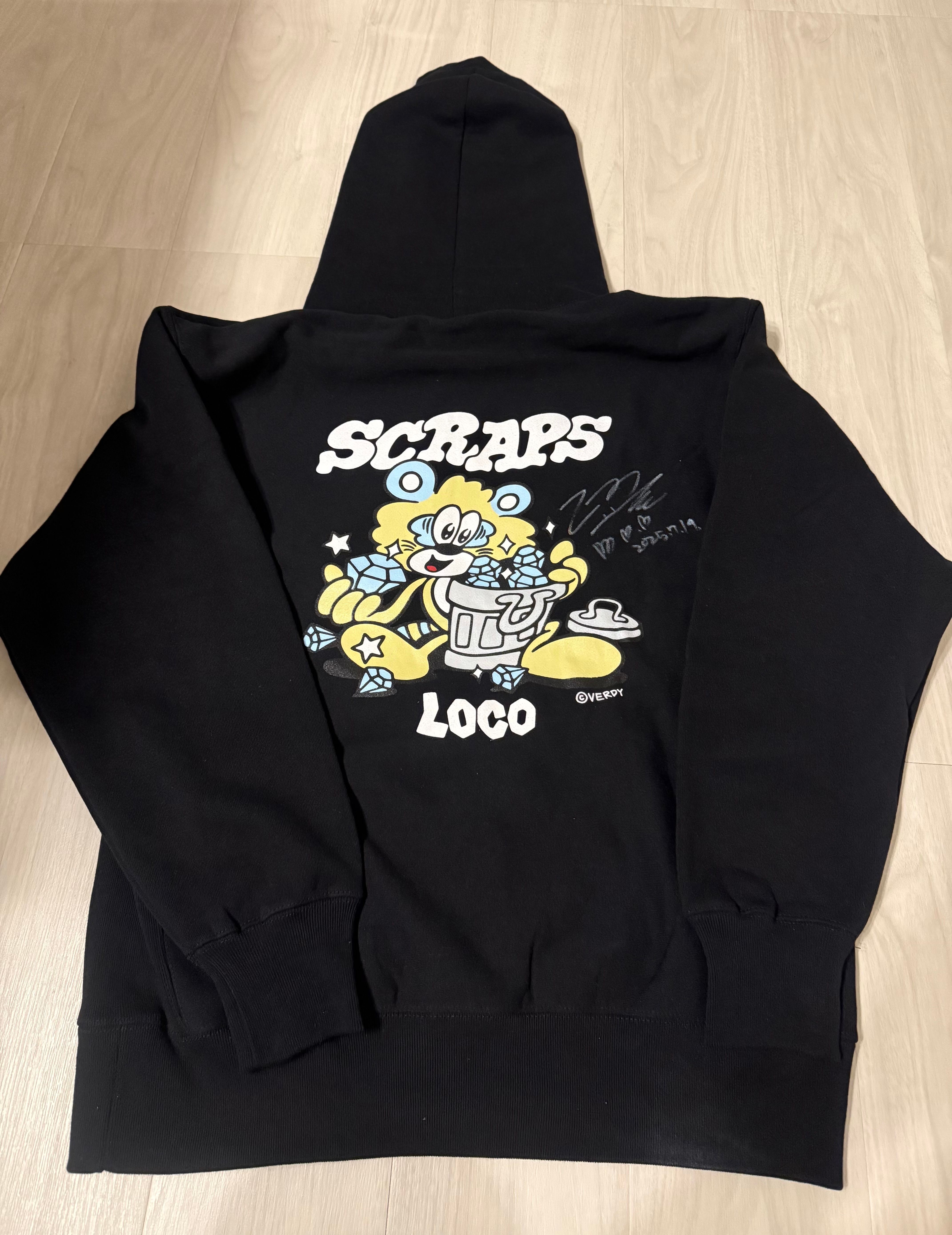 ヴェルディ x ロコ スクラップス フーディー "ブラック"