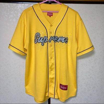 Supreme Rhinestone Baseball Jersey Supreme Rhinestone Baseball Jersey