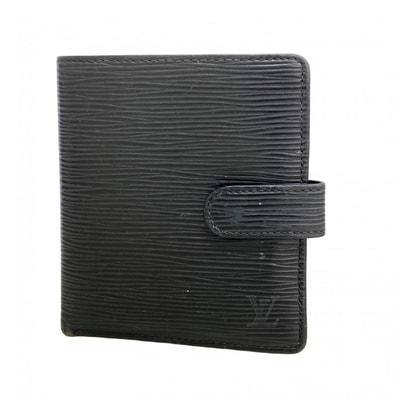 【6dc3090-k】ルイヴィトン 財布 エピ ポルトビエコンパクト M63552 ノワール【中古】メンズ