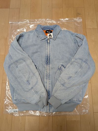 PALACE Zipped MA-1 Bomber Jacket "Stone Wash"