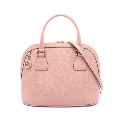 グッチ GUCCI インターロッキングG 2WAY ハンドバッグ バッグ レザー レディース ピンク系 449662 【中古】