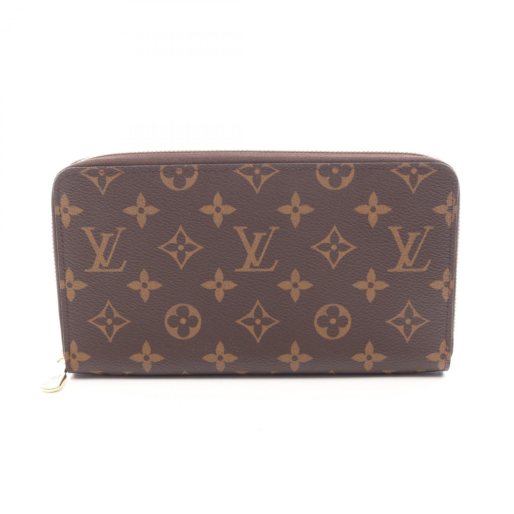 ルイ・ヴィトン LOUIS VUITTON ジッピー オーガナイザー ラウンド長財布 財布 PVC モノグラム メンズ レディース ブラウン系 M62581 【中古】