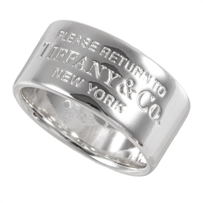 TIFFANY&Co. ティファニー リターン トゥ ティファニー ワイド リング 15号 スターリングシルバー シルバー【中古】