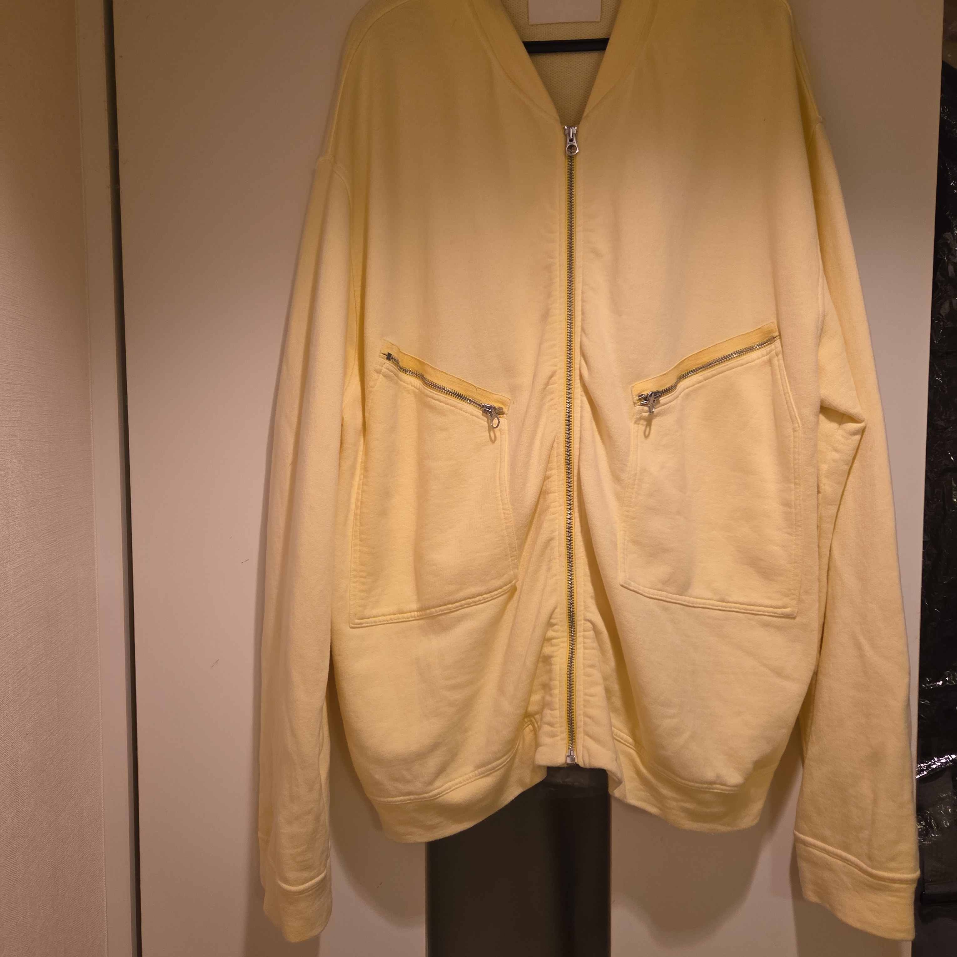 金額確定‥‥JILSANDERWポッケアウターフロントジップ付スエットライトレモン