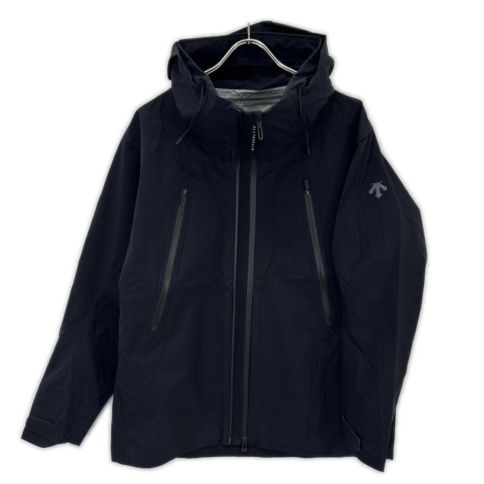デサント ALLTERAIN 25FW DU5FWBA2M ブラック ハードシェルジャケット クレアス M