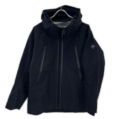 デサント ALLTERAIN 25FW DU5FWBA2M ブラック ハードシェルジャケット クレアス M