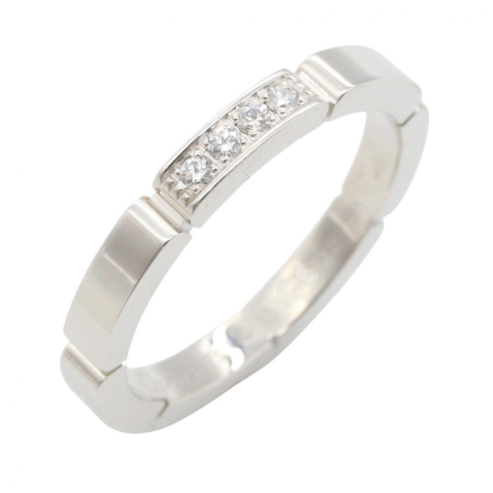 カルティエ CARTIER マイヨンパンテール リング 4PD リング・指輪 ジュエリー K18WG(ホワイトゴールド) ダイヤモンド レディース シルバー系 / クリア系 B4083556 【中古】