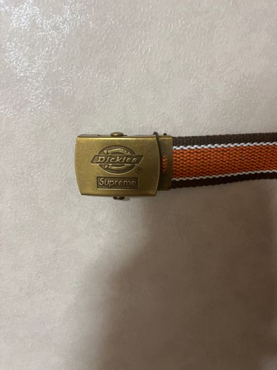 Supreme x Dickies Stripe Webbing Belt "Brown"